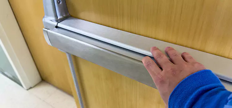 Installing a Push Bar on a Door Clermont